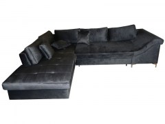 Раздвижной бархатный угловой диван-кровать DELTA